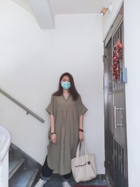 「working style」｜「アイテム（シャツワンピース）」を使った、Yukariveraさん（レディース・166cm）の春コーディネート