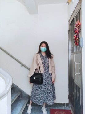 「working style」｜「アイテム（マウンテンパーカー）」を使った、Yukariveraさん（レディース・166cm）の春コーディネート