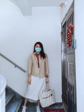 「earthtone」｜Yukariveraさん（レディース・166cm）の春コーディネート