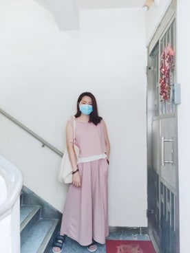「working style」｜「アイテム（オールインワン・サロペット）」を使った、Yukariveraさん（レディース・166cm）の夏コーディネート