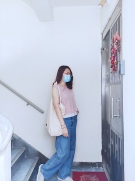 「working style」｜「アイテム（オールインワン・サロペット）」を使った、Yukariveraさん（レディース・166cm）の夏コーディネート