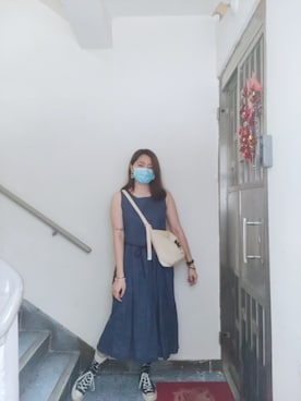 「working style」｜「アイテム（その他シューズ）」を使った、Yukariveraさん（レディース・166cm）の夏コーディネート