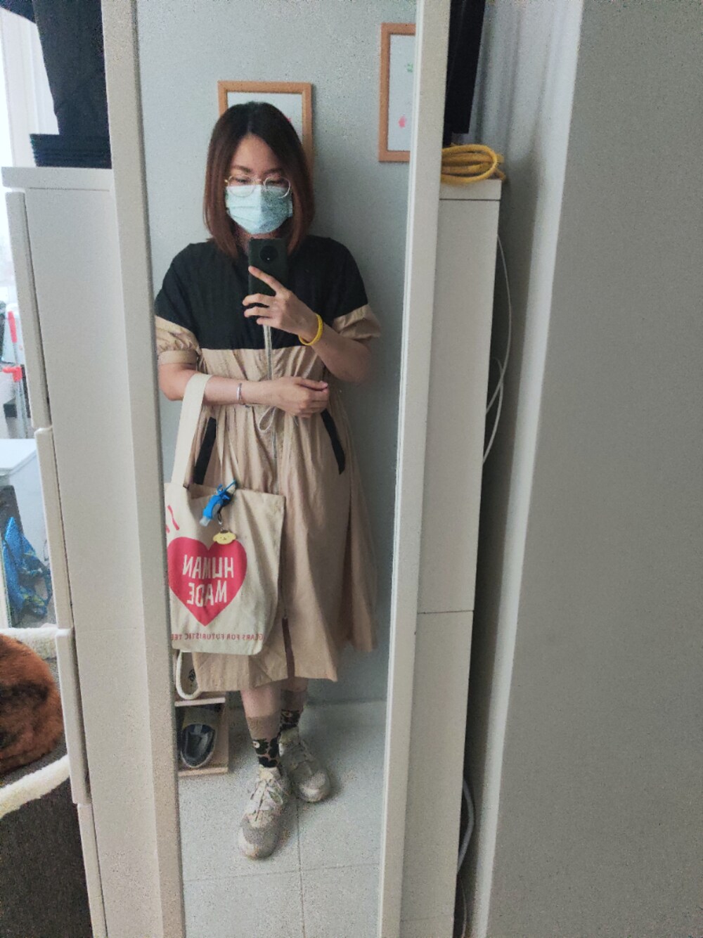 「wiwt、ootd、working style、hkgirl、monday、October 2020、early autumn、初秋コーデ」｜「jouetieのアイテム（トレンチコート、ベージュ系）」を使った、Yukariveraさん（レディース・166cm）の秋コーディネートの1枚目の写真