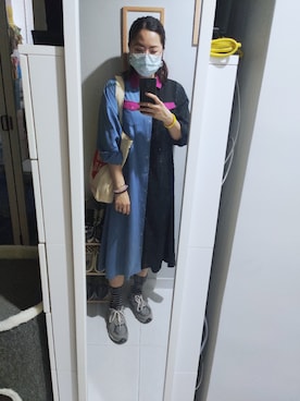 「working style」｜「アイテム（シャツワンピース）」を使った、Yukariveraさん（レディース・166cm）の秋コーディネート