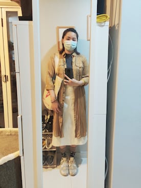「working style」｜「アイテム（ダウンジャケット/コート）」を使った、Yukariveraさん（レディース・166cm）の秋コーディネート
