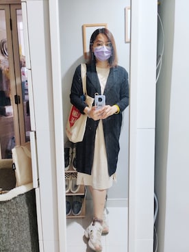「西裝外套」｜「アイテム（アクセサリー）」を使った、Yukariveraさん（レディース・166cm）の秋コーディネート
