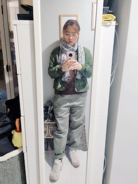 「working style」｜「アイテム（ブルゾン）」を使った、Yukariveraさん（レディース・166cm）の冬コーディネート