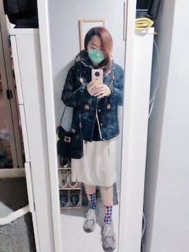 「working style」｜「アイテム（ダウンジャケット/コート）」を使った、Yukariveraさん（レディース・166cm）の冬コーディネート