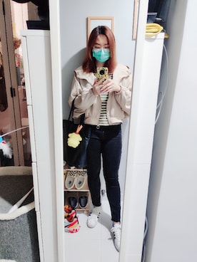 「working style」｜「アイテム（マウンテンパーカー）」を使った、Yukariveraさん（レディース・166cm）の春コーディネート