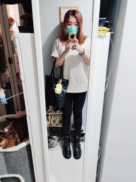 「working style」｜「アイテム（ブーツ）」を使った、Yukariveraさん（レディース・166cm）の春コーディネート