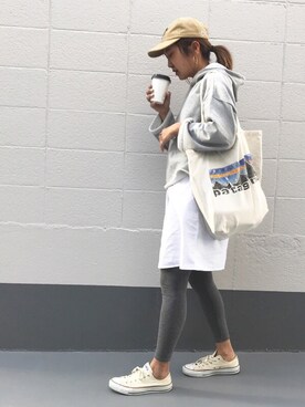 「プチプラミックス」｜宮原英里さん（レディース・168cm）の冬コーディネート