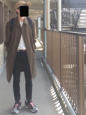 「ハイテクスニーカー」｜太郎たかさん（メンズ・168cm・10代）の春コーディネート