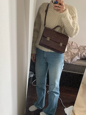 「Freesia（フリージア）のアイテム」を使った、ぽちゃんさん（レディース・156cm）の秋コーディネート