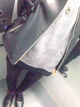 「Daniel Wellington」｜「アイテム（ライダースジャケット）」を使った、諒さん（メンズ・178cm）の秋コーディネート