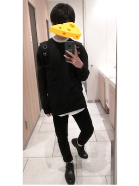 「RES DENIM（レスデニム）のアイテム」を使った、にのあ🧀さん（メンズ・169cm）の春コーディネート