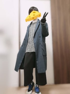 「NIIRUS（ニールス）のアイテム（ジャケット/アウター）」を使った、にのあ🧀さん（メンズ・169cm）の冬コーディネート