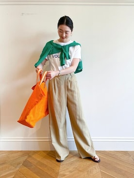 「allureville（アルアバイル）のアイテム」を使った、TSUZUさん（レディース・165cm）の夏コーディネート