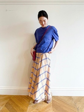 「allureville（アルアバイル）のアイテム」を使った、TSUZUさん（レディース・165cm）の夏コーディネート