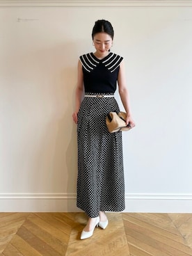 「allureville（アルアバイル）のアイテム」を使った、TSUZUさん（レディース・165cm）の夏コーディネート