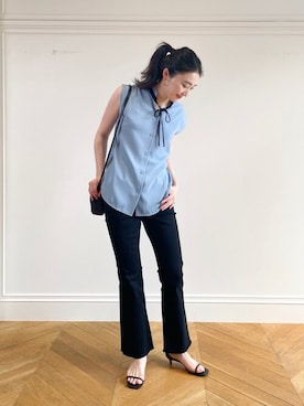 「TOFF&LOADSTONE（トフアンドロードストーン）のアイテム」を使った、TSUZUさん（レディース・165cm）の夏コーディネート