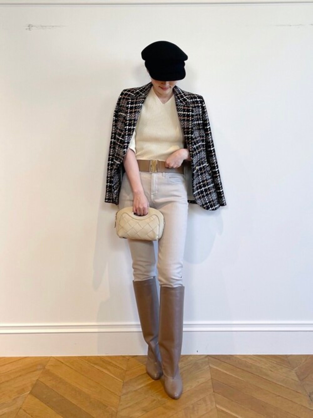 allureville（アルアバイル）の「ビックチェックテーラードジャケット