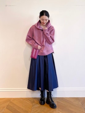 「allureville（アルアバイル）のアイテム」を使った、TSUZUさん（レディース・165cm）の秋コーディネート