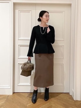 「allureville（アルアバイル）のアイテム」を使った、TSUZUさん（レディース・165cm）の秋コーディネート