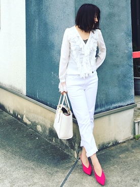 「EMODA（エモダ）のアイテム」を使った、mikiさん（レディース・158cm・40代）の春コーディネート