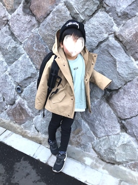 「DC（ディーシー）のアイテム（バッグ）」を使った、sereruさん（キッズ・110cm）の春コーディネート