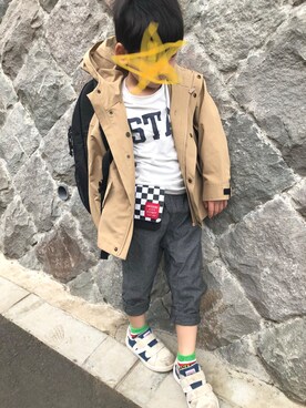 「5歳」｜「アイテム（マウンテンパーカー）」を使った、sereruさん（キッズ・110cm）の春コーディネート
