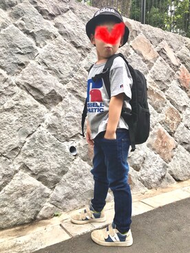 「ARCHIVER（アーカイバ）のアイテム（パンツ）」を使った、sereruさん（キッズ・104cm）の夏コーディネート