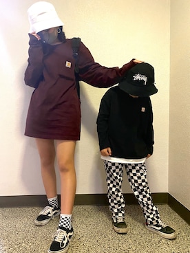 「carhartt」｜sereruさん（キッズ・110cm）の秋コーディネート