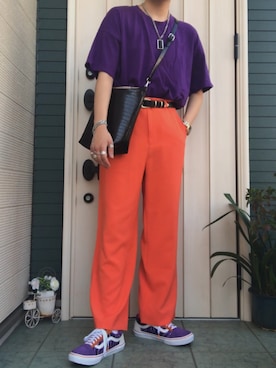 「VERSACE（ヴェルサーチ）のアイテム（腕時計）」を使った、Zooさん（メンズ・174cm）の春コーディネート