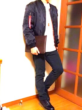 「YEEZUS（イーザス）のアイテム」を使った、yuutaさん（メンズ・170cm）の冬コーディネート