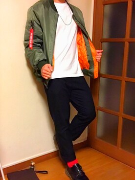 「YEEZUS（イーザス）のアイテム」を使った、yuutaさん（メンズ・170cm）の冬コーディネート