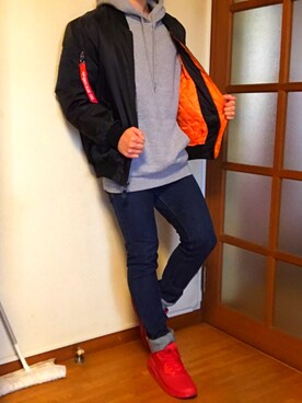 「YEEZUS（イーザス）のアイテム」を使った、yuutaさん（メンズ・170cm）の冬コーディネート