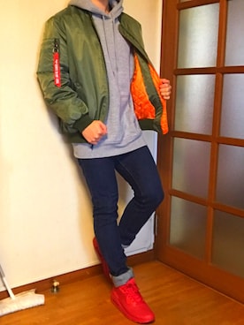 「YEEZUS（イーザス）のアイテム」を使った、yuutaさん（メンズ・170cm）の冬コーディネート