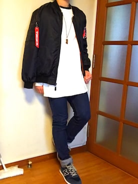 「YEEZUS（イーザス）のアイテム」を使った、yuutaさん（メンズ・170cm）の冬コーディネート