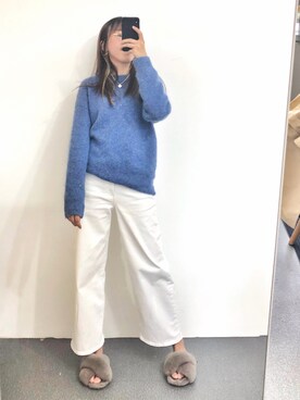 「日常」｜「アイテム（チノパンツ）」を使った、Jo.kingさん（レディース・160cm）の春コーディネート