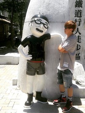 「B-SIDE（ビーサイド）のアイテム」を使った、KAI26さん（メンズ・170cm）の秋コーディネート