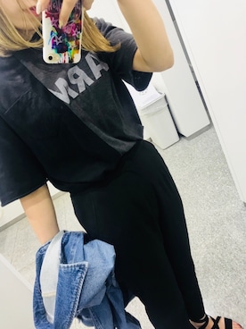 「Another Edition（アナザーエディション）のアイテム（デニムジャケット）」を使った、Chihiroさん（レディース・165cm）の春コーディネート