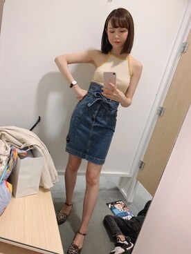 「Charlotte Olympia（シャーロットオリンピア）のアイテム」を使った、Rina🍒さん（レディース・170cm）の夏コーディネート