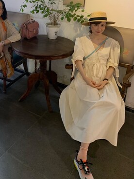 「STYLENANDA（スタイルナンダ）のアイテム（ワンピース）」を使った、Rina🍒さん（レディース・170cm）の秋コーディネート