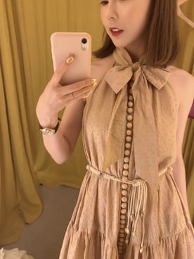 「ZIMMERMANN（ジマーマン）のアイテム」を使った、Rina🍒さん（レディース・170cm）の冬コーディネート