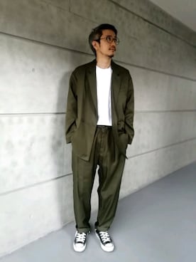 「FREAK'S STORE（フリークスストア）のアイテム（テーラードジャケット）」を使った、kmさん（メンズ・173cm）の夏コーディネート