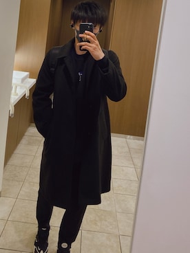 「URBAN RESEARCH（アーバンリサーチ）のアイテム（トレンチコート）」を使った、devikurokunさん（メンズ・173cm）の冬コーディネート
