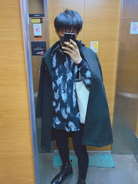 「URBAN RESEARCH（アーバンリサーチ）のアイテム（チェスターコート）」を使った、devikurokunさん（メンズ・173cm）の冬コーディネート