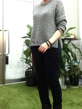 「REDMOON（レッドムーン）のアイテム（アクセサリー）」を使った、Neolatineさん（レディース・165cm）の冬コーディネート