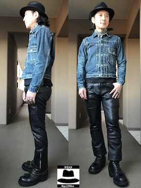 「LINCE（リンス）のアイテム」を使った、Yasunishi69さん（メンズ・168cm）の秋コーディネート