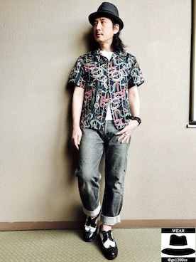 「666（シックスシックスシックス）のアイテム（アクセサリー）」を使った、Yasunishi69さん（メンズ・168cm）の夏コーディネート